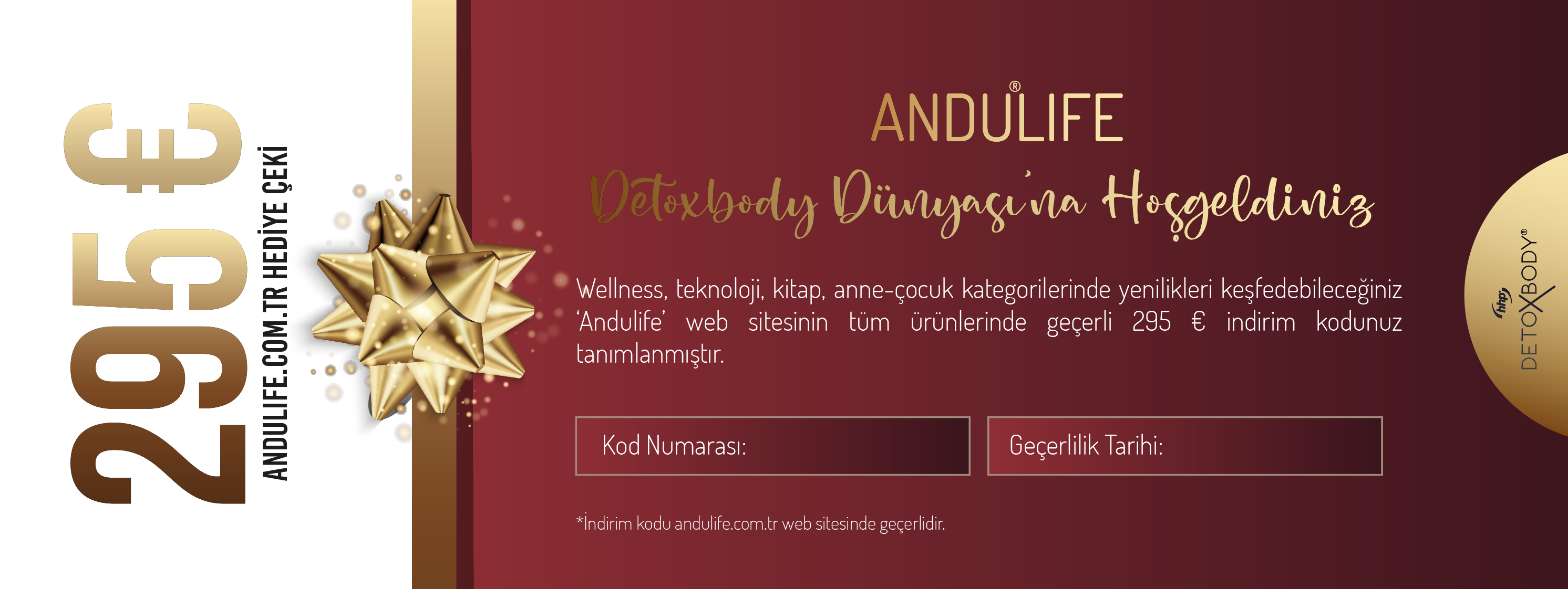 295 € andulife.com.tr hediye çeki